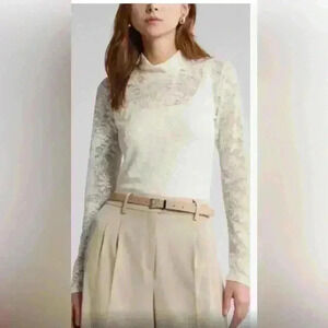 NWOT Open Edit Lace top